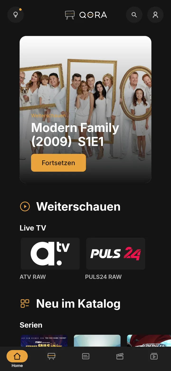 gleicher Film läuft auf dem Handy weiter